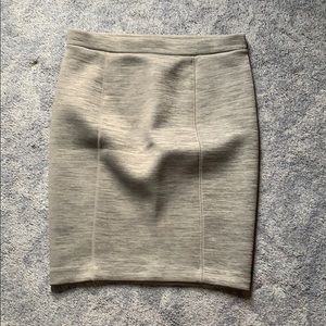 Grey Pencil Skirt